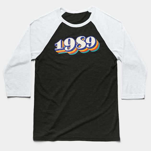 1989 Birthday Year Baseball T-Shirt by Vin Zzep